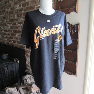 Majestic San Francisco Giants Tee Shirt New w Tags